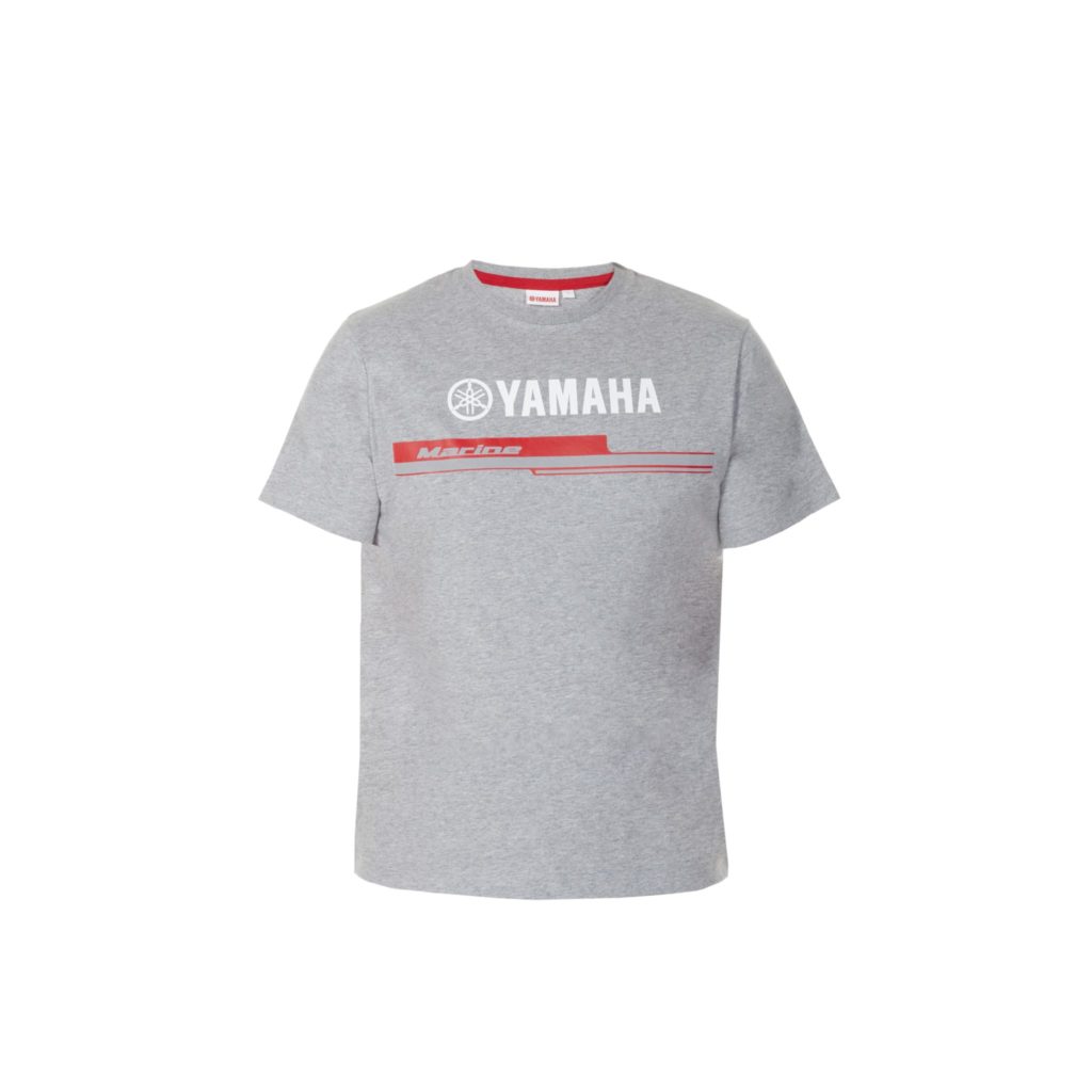 T-shirt Yamaha GRIS ET ROUGE MARINE 2017